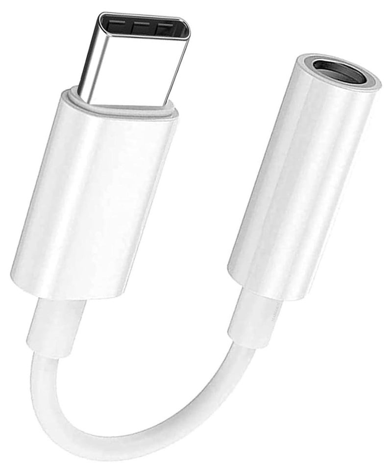 CATANES USB C to 3.5mm AUX Jack Adapter Type C to Headphone Jack Adapter White Colour - Image 1
