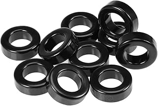 uxcell uxcell 10pcs 19.3 x 33.7 x 11.3mm Ferrite Toroid Ring Iron Powder Toroid Cores Black Gray  - Image 1