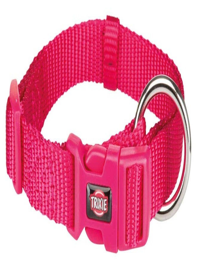 Trixie Dog Collar, S-M: 30-45cm/15mm (Pack of 2) (Fuchsia)