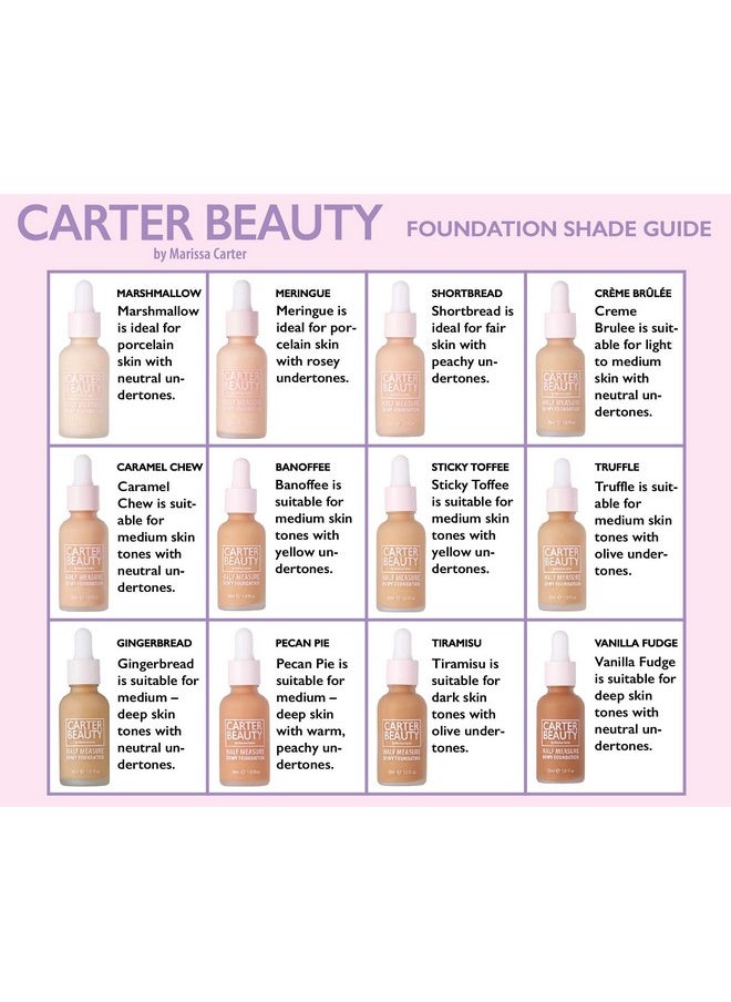 Carter Beauty Carter Beauty By Marissa Carter Half Measure Dewy Foundation - Buildable, Light-To-Medium Sheer Finish - Vegan And Cruelty Free, Paraben And Sulfate Free - Sticky Toffee - 1.01 OZ  - Image 3