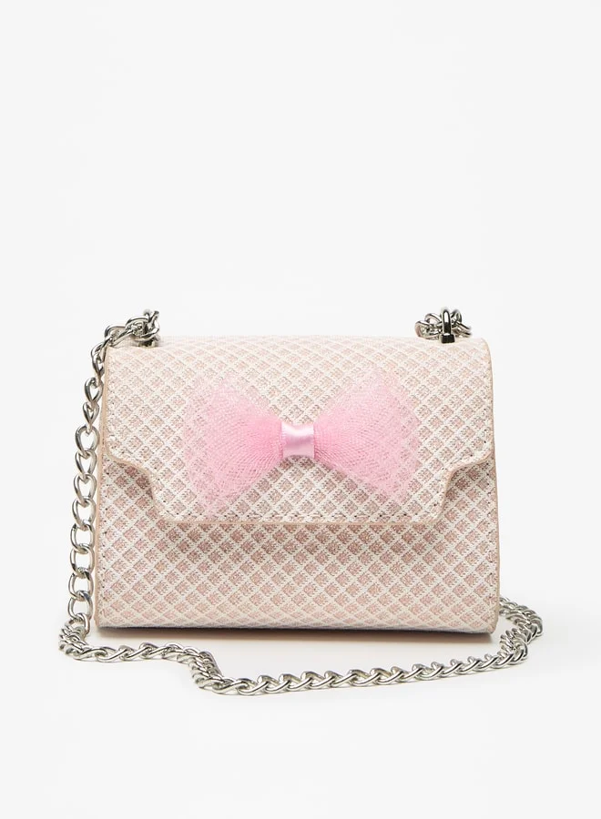 Flora Bella By Shoexpress Bow Accentuated Crossbody Bag