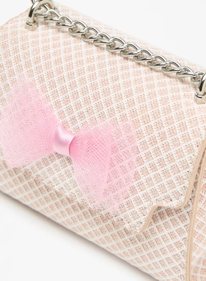 Flora Bella By Shoexpress Bow Accentuated Crossbody Bag