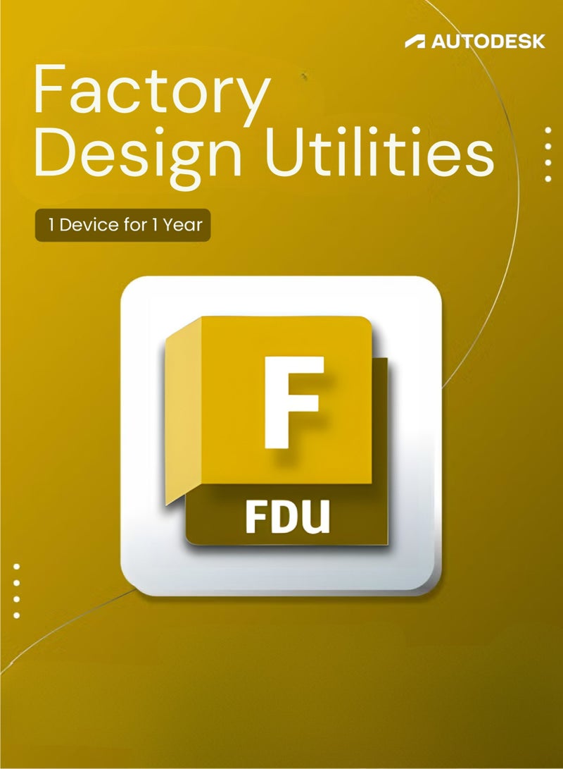 Autodesk Factory Design Utilities | 1 Device for 1 Year | Digital License