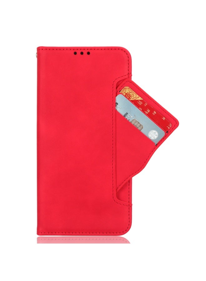 For Honor X9b 5G Skin Feel Calf Texture Card Slots Leather Phone Case(RED)  - Image 5