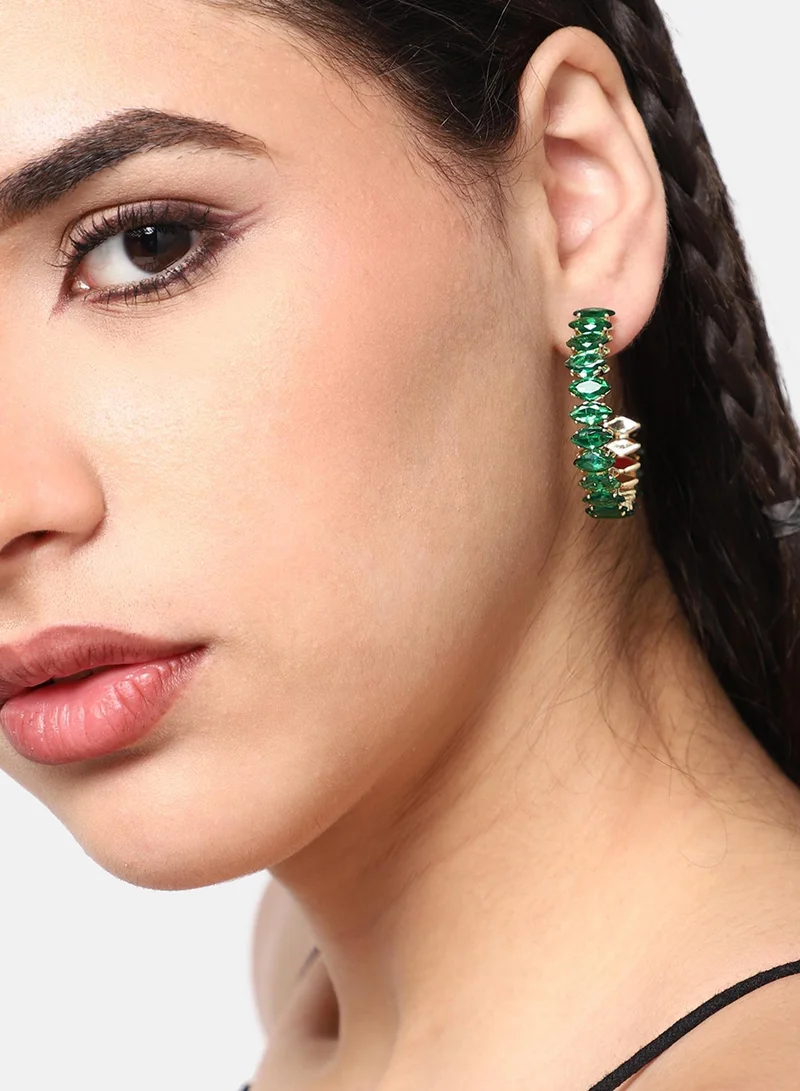 SOHI Party Artificial Hoop Earring Jewellery