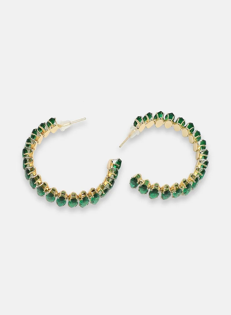 SOHI Party Artificial Hoop Earring Jewellery