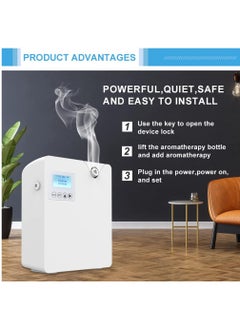Arabest Smart Scent Air Machine with Nebulizing,Professional Waterless Essential Oil Diffuser 300ML,Aroma Diffuser,Air Purifier,Scent Diffuser Essential Oils for Room,Office,Spa(White)  - Image 4