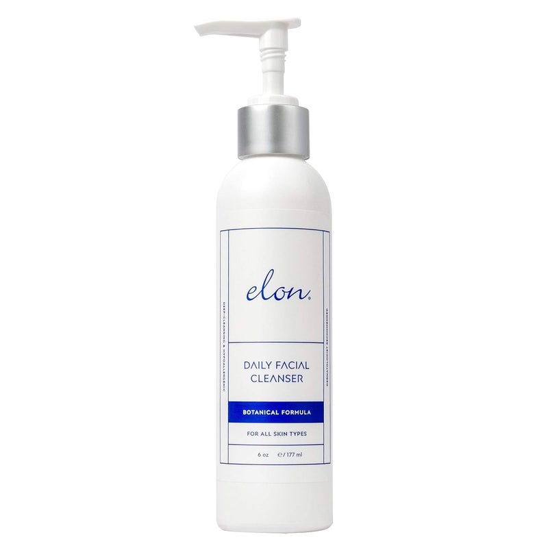 Elon Daily Facial Cleanser - Hydrating Skin Cleanser w/Botanical Extracts - Daily Face Wash- Suitable For All Skin Types (6 fl. oz.)