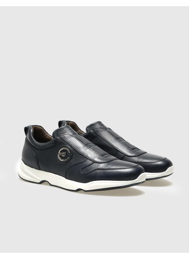 كاباني Leather Navy Blue Men's Sports Shoes