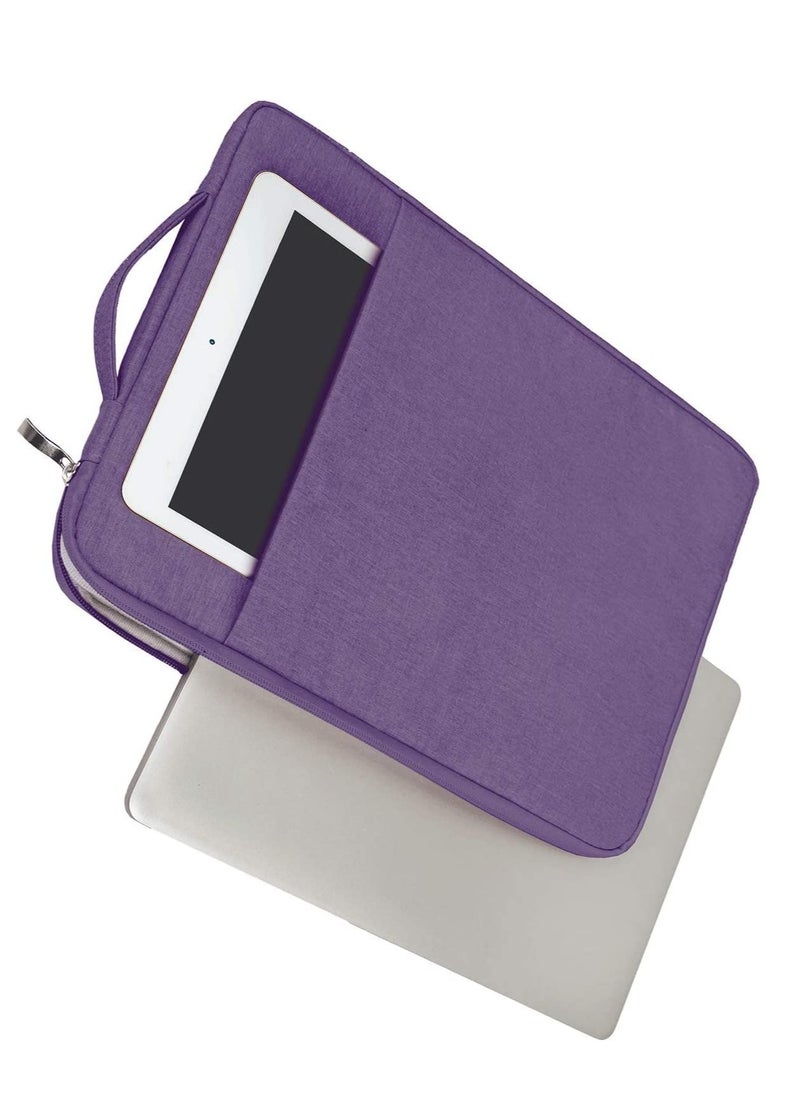 Generic 13-Inch Laptop Sleeve Case for 2022 MacBook Air 13.6 inch with Apple M2 Chip & 2022 MacBook Pro 13.3 inch with Apple M2 Chip Accessory Traveling Carrying Canvas Bag Cover Simple Case (Purple)  - Image 1