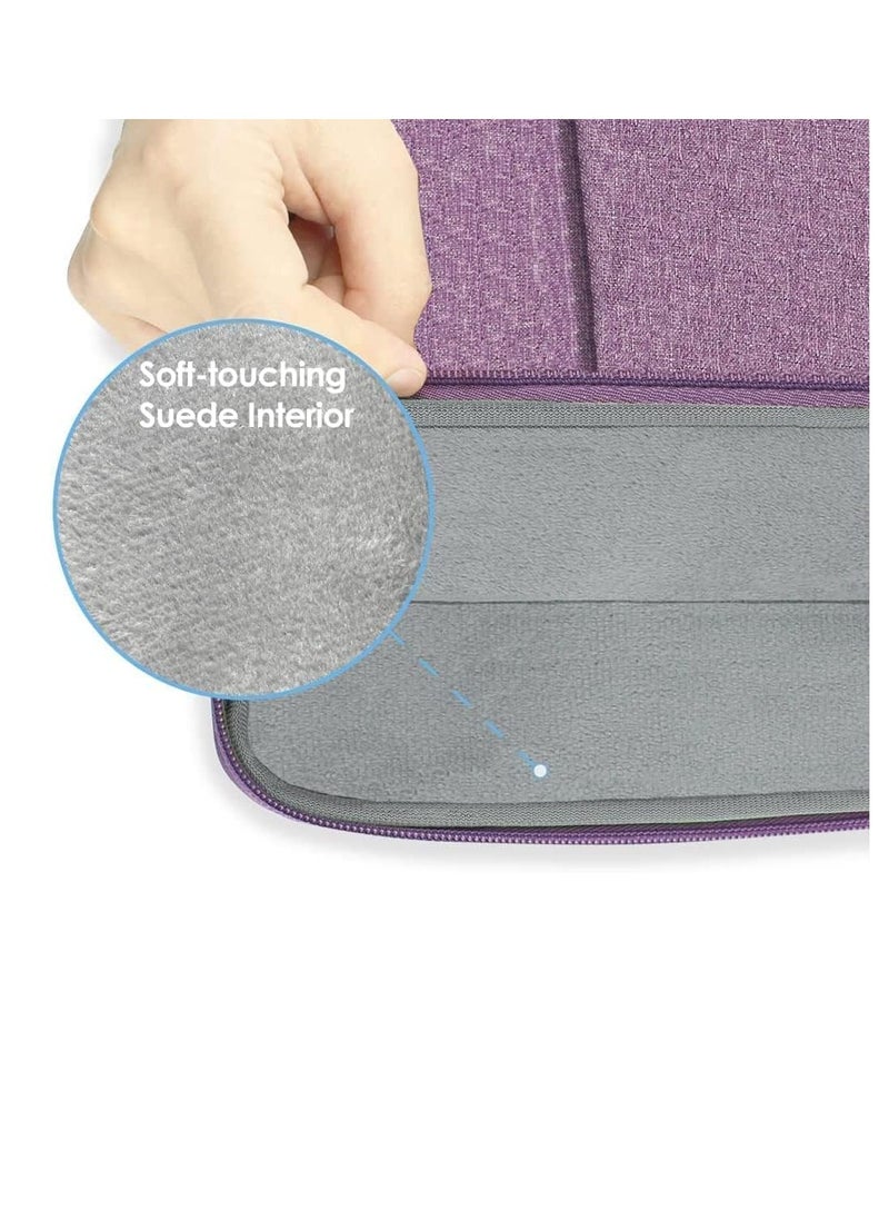 Generic 13-Inch Laptop Sleeve Case for 2022 MacBook Air 13.6 inch with Apple M2 Chip & 2022 MacBook Pro 13.3 inch with Apple M2 Chip Accessory Traveling Carrying Canvas Bag Cover Simple Case (Purple)  - Image 2