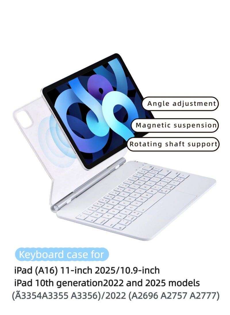 LR Nexus Keyboard Case for for iPad 10th Gen 10.9 inch (2022) & iPad 11th (A16, 2025), Magnetic Keyboard Case with Multi-Touch Trackpad, Backlit, Light Weight - Image 1