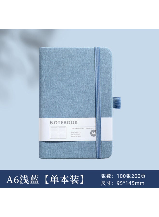 Real Notebook Customized Business Hard Cover Simple Thick Office Strap Diary Stationery Notepad - Image 1