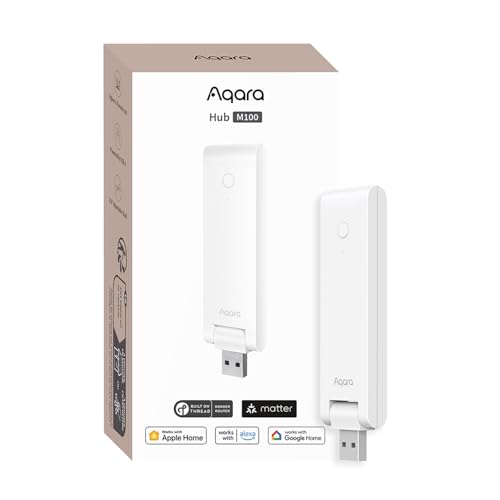 Aqara Smart Hub M100 for Home Automation Matter Controller Thread Border Router Features Aqara Zigbee Not ThirdParty WiFi Supports Apple HomeKit Amazon Alexa IFTTT Home Assistant - Image 1