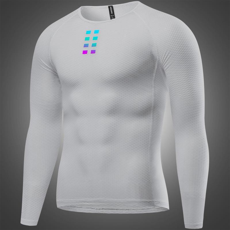 Cycling Jersey: XL Breathable Lightweight Fabric - Sweat-wicking High-stretch Base Layer for Summer Winter Cycling Gym Fitness Running Jogging Sports - Image 3