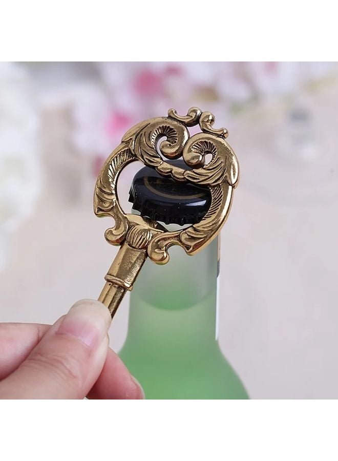 فتاحة زجاجات على شكل مفتاح طراز قديم - زخرفة التنين المزدوج - سبيكة حديد الزهر - 1 قطعة - Image 5