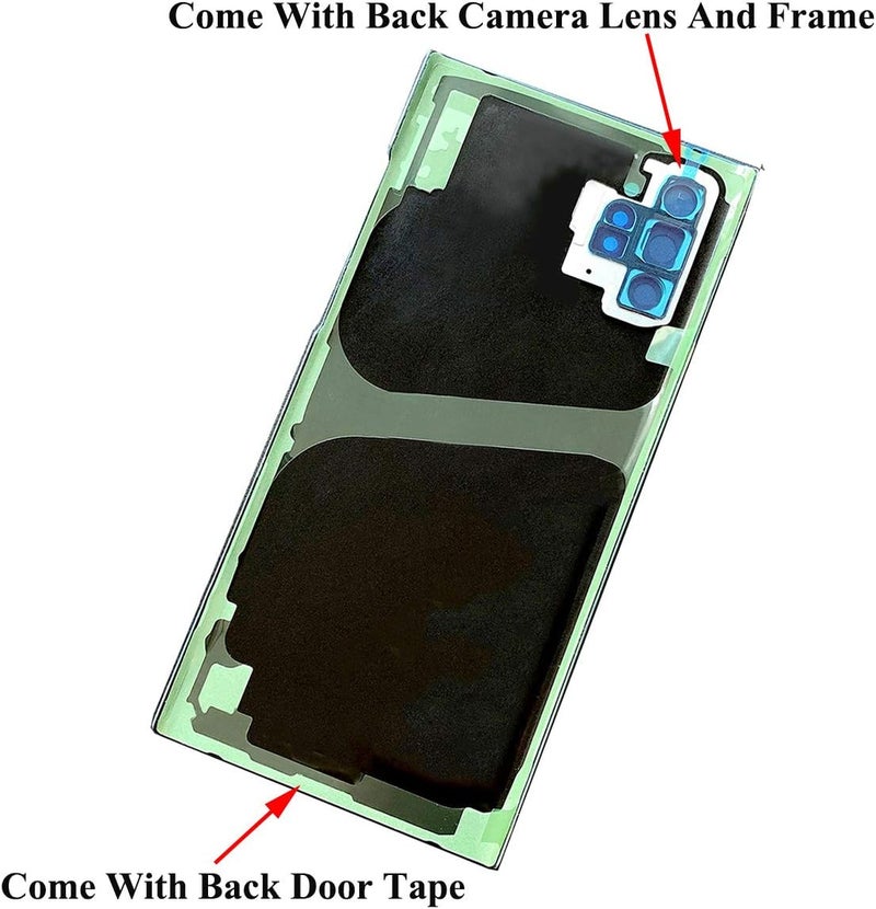 Bestdealing Galaxy Note 10 Plus Back Glass Replacement Door Panel Cover (Aura Glow) - Image 2