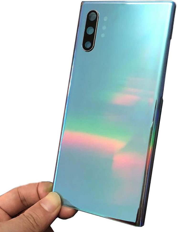 Bestdealing Galaxy Note 10 Plus Back Glass Replacement Door Panel Cover (Aura Glow) - Image 3