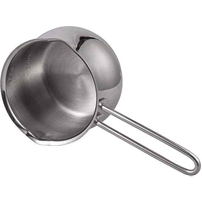 TIKUSAN Saucepan Stainless Steel Milk Pan Made In Japan Measuring Pan Sauce With Heatproof Handle Chocolate Melting Cheese Baking Pot For Stove Top Butter Warmer 10 Quart - Image 5