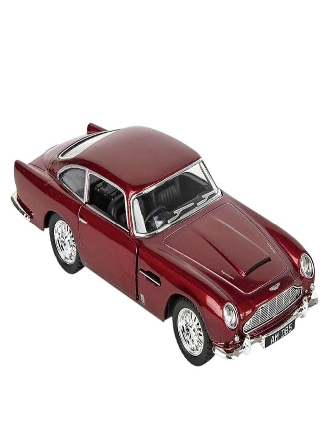 Mayatra's Kins Mart Aston Martin DB5 Diecast Model Car, Classic Collectible Toy, Red, Pull-Back Feature (Red_AS_Martin_DB5)