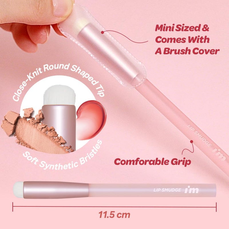 I'M MEME Makeup Tool - Lip Smudge Brush | With Cap, Reusable, Multi-purpose Blending Techniques Applicator, Travel Size, Versatile, Lipstick and Lipgloss Fingertip Pencils Liner for Women, 1 Count - Image 3