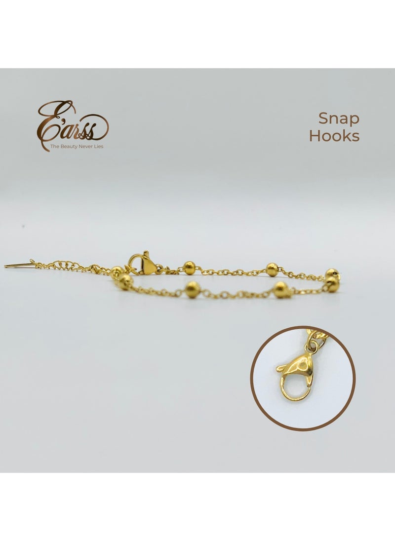 Earss - Gold Ball Chain Anklet | Stainless Steel | Gold Plated - Image 1