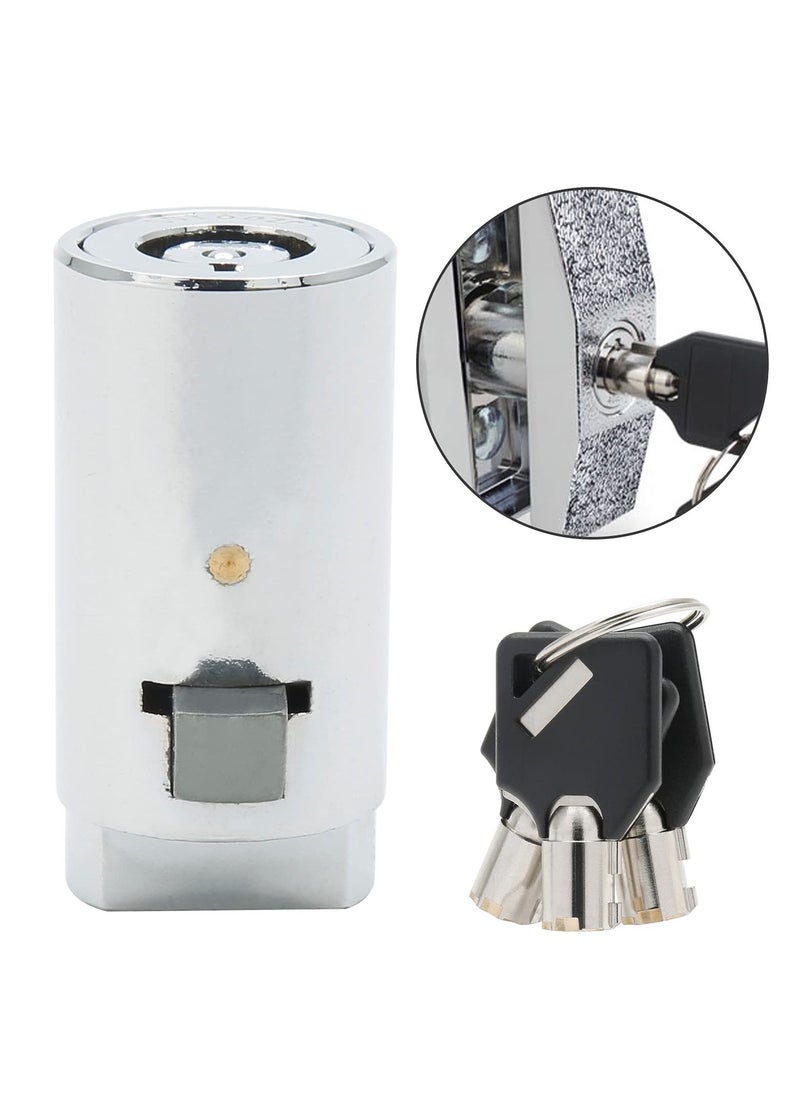 SYOSI - Vending Machine Lock and Key, 2 Pack Universal Security Soda Machine Lock with Tubular Keyway Fits Most T Handle Locks, Replacement for Coke Snack Candy Machine Lock - Image 1