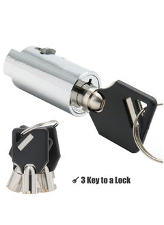 SYOSI Vending Machine Lock and Key, 2 Pack Universal Security Soda Machine Lock with Tubular Keyway Fits Most T Handle Locks, Replacement for Coke Snack Candy Machine Lock  - Image 4