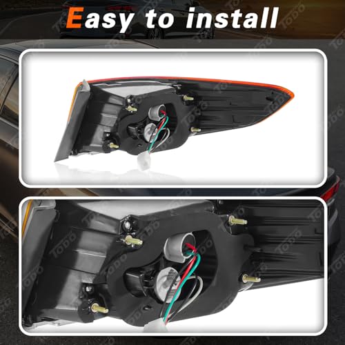 TODO tail Lights Compatible With Hyundai Sonata 2018 2019 Rear Lamp Driver Left Side - Image 4