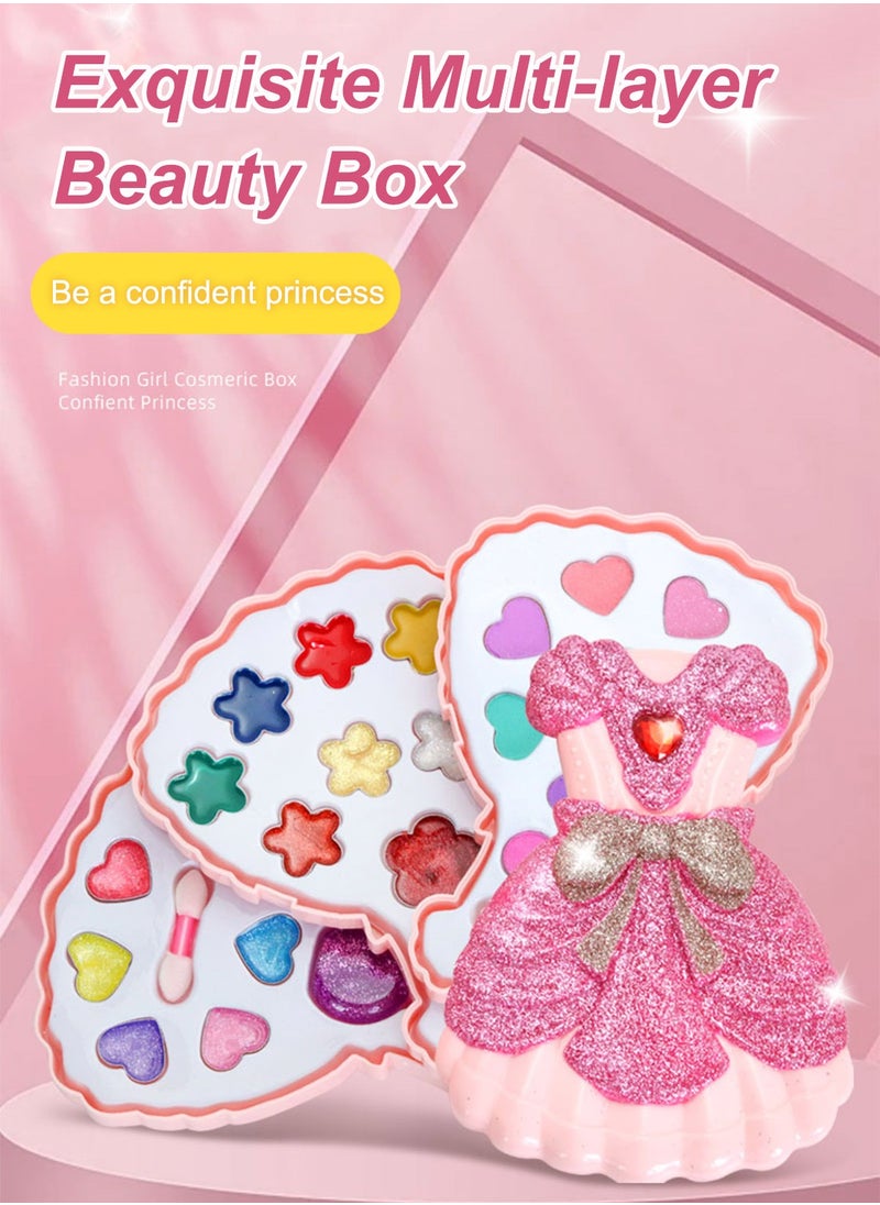 MaBaby Kids Makeup Kit Girls Princess Real Washable Cosmetic Baby Girl Fashion Play Toys Birthday Gifts Pretend Play Toys for Girls  - Image 3