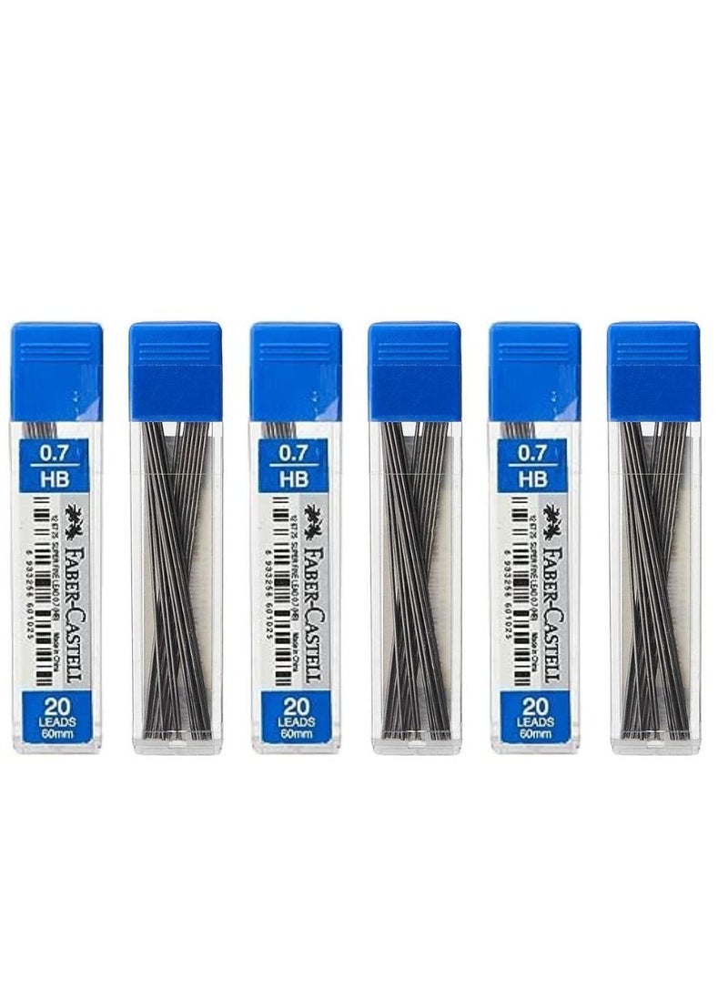 FABER-CASTELL - 6-Pack Lead Pencil Set 0.7mm - Image 1