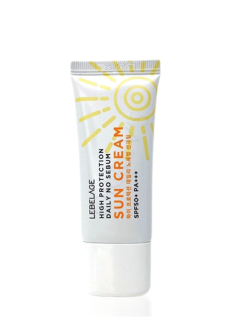 Lebelage - Korean product LEBELAGE SUN CREAM - HIGH PROTECTION DAILY NO SEBUM SUN CREAM (SPF50+ PA+++) 30 ml - Image 1