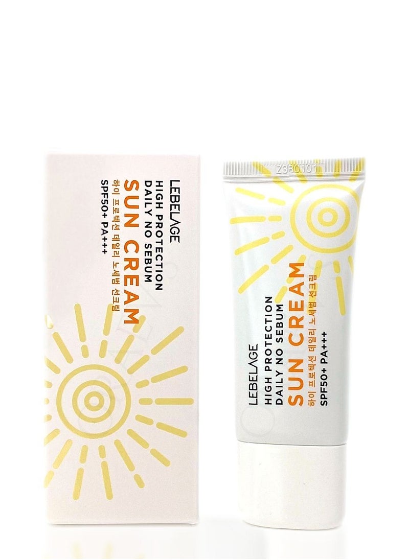 Lebelage - Korean product LEBELAGE SUN CREAM - HIGH PROTECTION DAILY NO SEBUM SUN CREAM (SPF50+ PA+++) 30 ml - Image 1