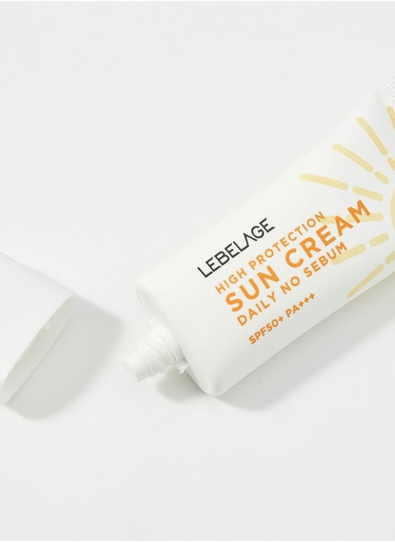 Lebelage - Korean product LEBELAGE SUN CREAM - HIGH PROTECTION DAILY NO SEBUM SUN CREAM (SPF50+ PA+++) 30 ml - Image 1