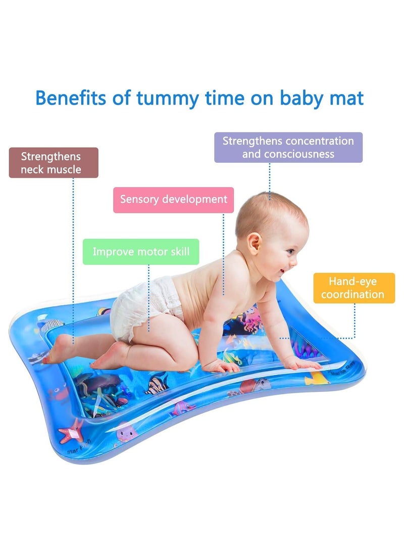 Generic Large Water Mat, Extra Large Multi-Stage Activity Center, Baby Toys & Sensory Toys, Inflatable Play Mat, Visual Stimulation Gift for Boys & Girls, Baby Toys, Baby Toys from 3 Months  - Image 4