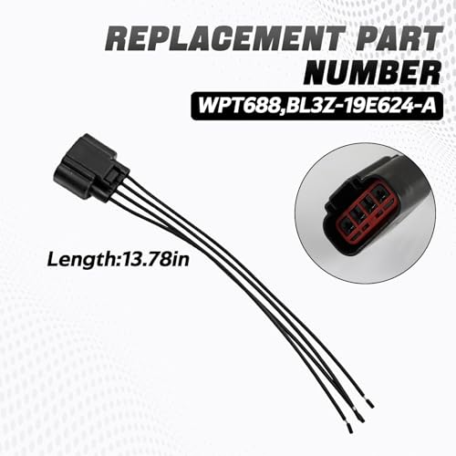 HIMARKLIF HVAC Blower Motor Resistor Connector Wire Harness Pigtail, AC Fan Blower Wire Assembly Compatible with Ford Expedition 2010-2017,F-150 2010-2014,Lincoln Navigator 2011-2017 Replace# WPT688 - Image 3