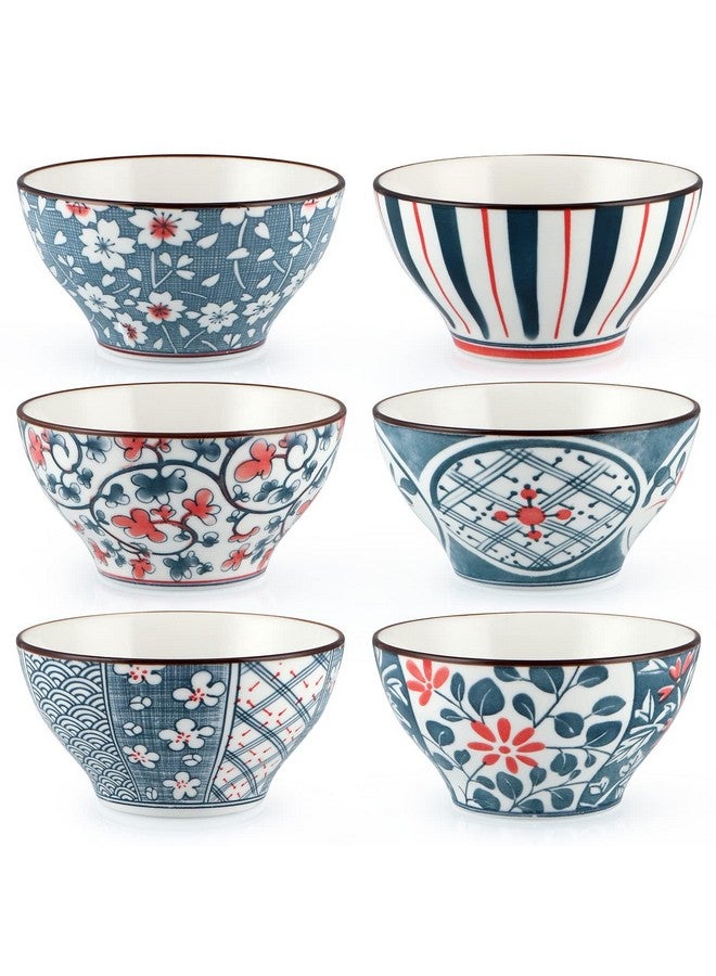 OLWICK أوعية حبوب أولويك® الخزفية الفاخرة، 350 مل، أوعية خزفية للحبوب، الحساء، المعكرونة، الشوفان، السلطة والأرز، آمنة للاستخدام في الميكروويف وغسالة الصحون، معبأة في علبة هدايا جميلة (مجموعة من 6)  - Image 1