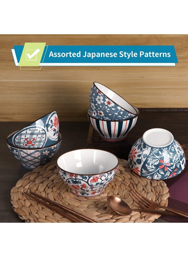 OLWICK أوعية حبوب أولويك® الخزفية الفاخرة، 350 مل، أوعية خزفية للحبوب، الحساء، المعكرونة، الشوفان، السلطة والأرز، آمنة للاستخدام في الميكروويف وغسالة الصحون، معبأة في علبة هدايا جميلة (مجموعة من 6)  - Image 2