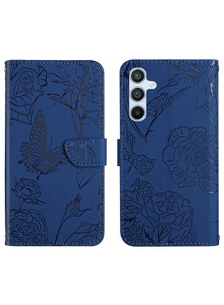 Case Cover For Samsung Galaxy M34 5G Skin Feel Butterfly Embossed Flip Leather Phone Case(Blue) - pzsku/Z676B0134EB471F883EBBZ/45/1753908656/0d0bb824-5d1e-4345-8dc7-a155a228608b