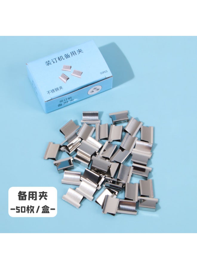 HELPS Transparent Clip Pusher File Data Finishing Clip Student Test Paper Binding Clip Snack Sealing Ticket Clip Stationery Clip - Image 1