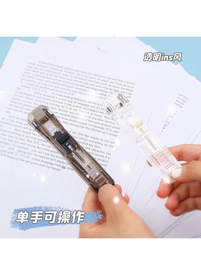 HELPS Transparent Clip Pusher File Data Finishing Clip Student Test Paper Binding Clip Snack Sealing Ticket Clip Stationery Clip - Image 4