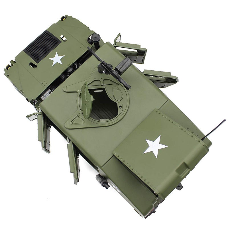 fisca 1/18 Scale Model Car Metal Diecast Military Armored Vehicle Battlefield Truck - Image 3