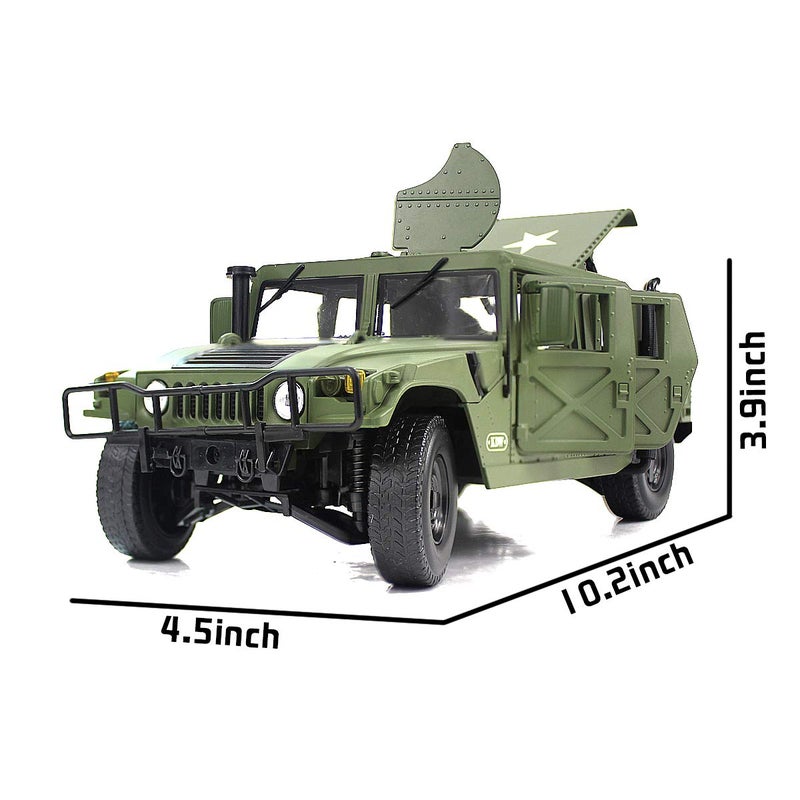 fisca 1/18 Scale Model Car Metal Diecast Military Armored Vehicle Battlefield Truck - Image 2