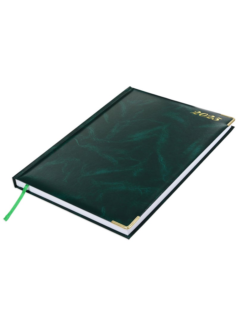 FIS FIS A4 Diary 2025 English (Golden Corners) Green - FSDI42E25GR  - Image 1