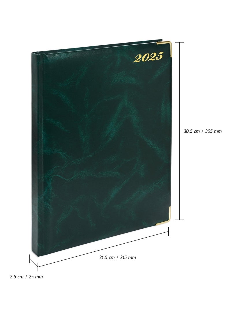 FIS FIS A4 Diary 2025 English (Golden Corners) Green - FSDI42E25GR  - Image 4