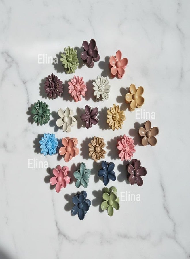 Elina 6 Pcs Small Hair Claw Clips for Women & Girls Mini Clamps Strong Hold NonSlip for Thick & Thin Hair Neutral Color Durable Hair Accessories for Casual, Styling (Multicolor Mix Designs)(Pack of 6) - Image 4