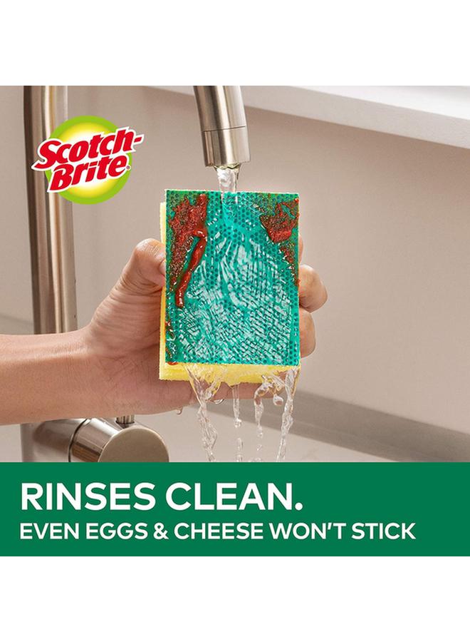 Scotch Brite 2-Piece Fresh Heavy Duty Scrub Sponge Yellow and Green UU010947362 - Image 2