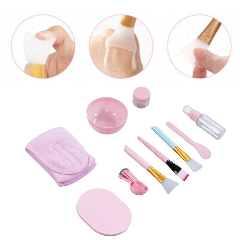 12pcs Facial Mask Mixing Bowl Set Smooth Surface Portable Complete DIY Facemask Bowl Brushes Set - Image 3