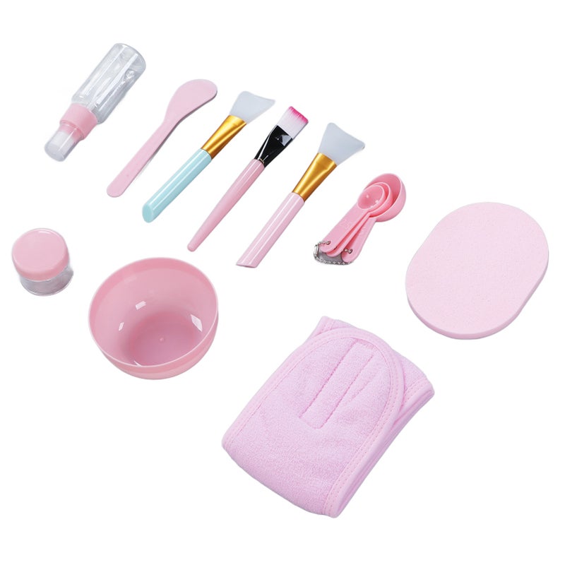12pcs Facial Mask Mixing Bowl Set Smooth Surface Portable Complete DIY Facemask Bowl Brushes Set - Image 4
