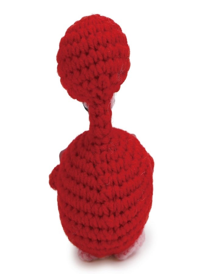 يودو فلامنجو كروشيه صغير إيجابي من يودو - فلامنجو مصنوع يدويًا مع بطاقة تحفيزية، هدية مثالية لحشو سلة عيد الفصح للنساء والرجال، وتقدير المعلمين، وأفكار هدايا التخرج وأعياد الميلاد. - Image 5